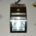 Solární nerezové LED osvětlení s PIR čidlem a se dvěma LED světly