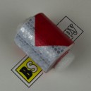 Páska reflexní samolepící červeno-bílá šipka, šířka 5 cm x 3 metry