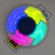 Fidget spinner s barevnými LED diodami 18 měnících se obrazců